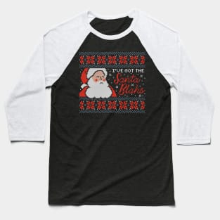 Santa Blahs Holiday Sweater Baseball T-Shirt